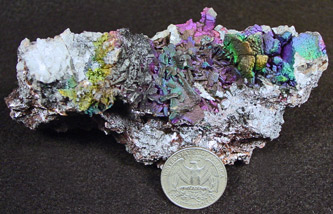 McRocks Minerals Iridescent Goethite & Hematite on Quartz